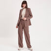 Veste esprit blazer droite taupe femme