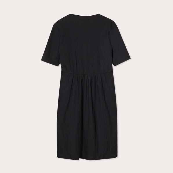 robe droite broderie noir femme Robe droite broderie noir femme