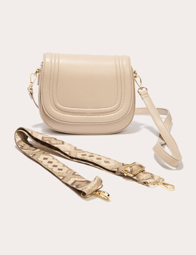 Sac arrondi sable femme