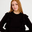 Pull manches longues noir femme