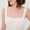 Bustier avec coques blanc femme