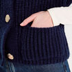 Gilet sans manches bleu marine femme