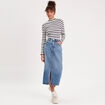 Jupe crayon taille standard denim double stone femme