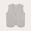 Gilet sans manches ajusté gris clair femme