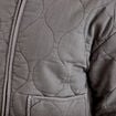 Veste matelass&eacute;e zipp&eacute;e gris clair femme
