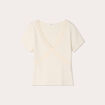 T -shirt manches courtes ecru femme