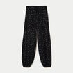 Pantalon bouffant taille standard noir femme