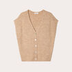 Gilet sans manches sable femme