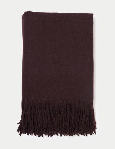&Eacute;charpe chin&eacute;e marron fonc&eacute; femme