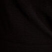 Robe &eacute;vas&eacute;e 3/4 sans manches col rond noir femme