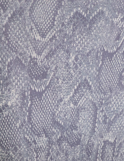 Jupe longue évasée bleu gris femme