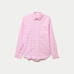 Chemise coupe ample manches longues rose femme