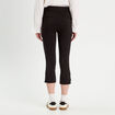 Pantalon capri ajusté 7/8ème noir femme