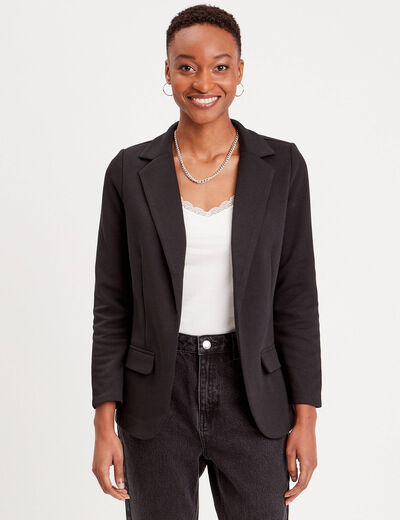 Veste blazer cintrée noir femme