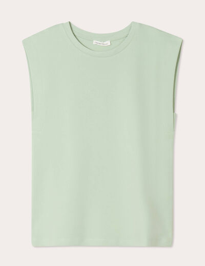 Débardeur sans manches vert pastel femme