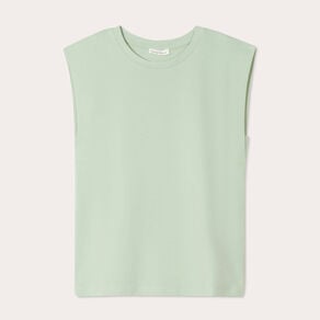debardeur sans manches vert pastel femme Débardeur sans manches vert pastel femme