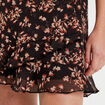 Jupe-short évasée noir femme