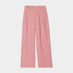 Pantalon jambe large rose femme