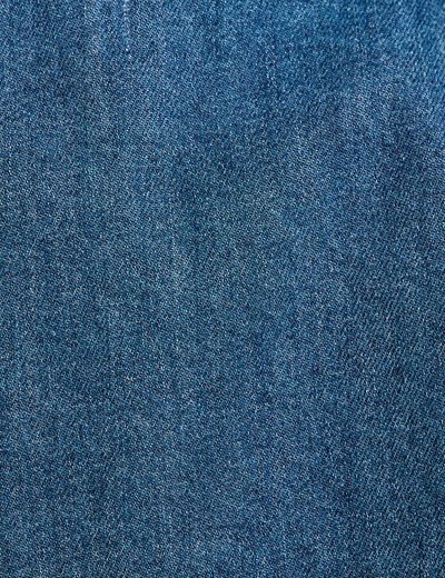 Blouse manches courtes en jean denim stone femme