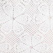 Jupe évasée effet macramé blanc femme