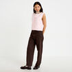 Gilet sans manches rose clair femme