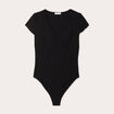 Body manches courtes noir femme