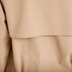 Trench droit manches longues beige femme