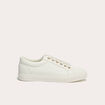 Baskets à lacets blanc femme