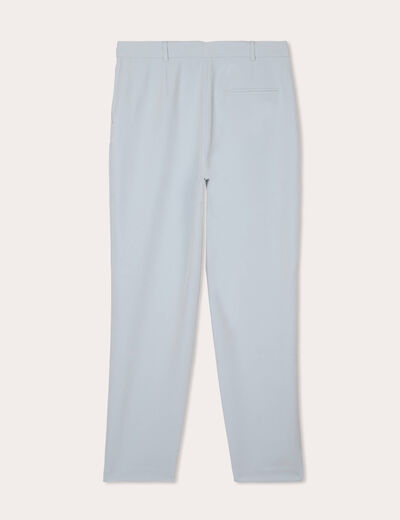 Pantalon carotte bleu clair femme