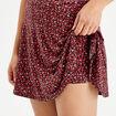Jupe short droite noir femme