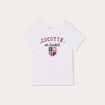 T-shirt manches courtes blanc femme