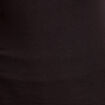 T-shirt uni à manches longues noir femme