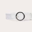 Ceinture élastiquée ecru femme