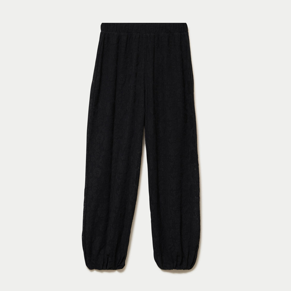 Pantalon bouffant taille standard noir femme