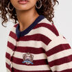 Gilet manches longues bordeaux femme