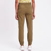 Pantalon cargo slim vert foncé femme