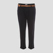 Pantalon chino 7/8ème noir femme
