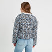 Veste matelassée boutonnée noir femme