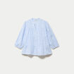 Chemise droite manches 3/4 blanc femme