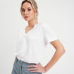 T-shirt manches courtes blanc femme