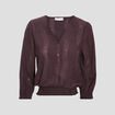 Blouse Sophie - manches 3/4 marron femme