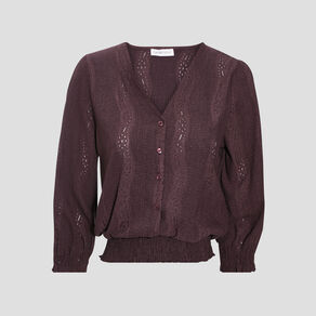 blouse sophie manches 34 marron femme Blouse Sophie - manches 3/4 marron femme