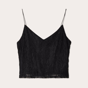 Débardeur dentelle noir femme