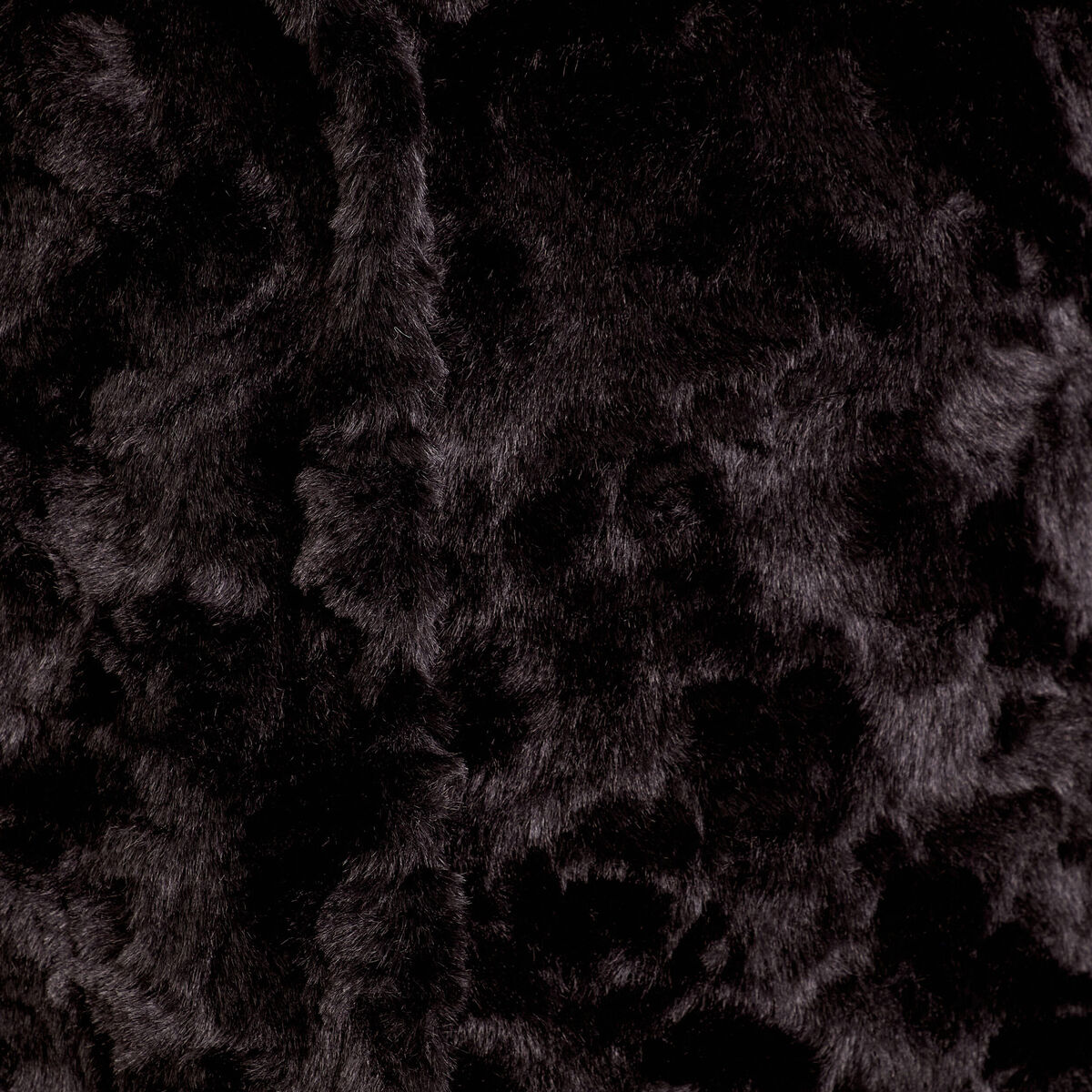 Veste droite à capuche noir femme