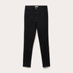 Jean skinny push-up taille standard denim noir femme