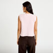 Gilet sans manches rose clair femme