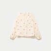 Blouse avec broderie bordeaux femme