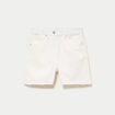 Short en jean 5 poches ecru femme