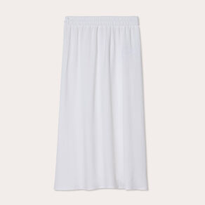 Jupe longue évasée ecru femme