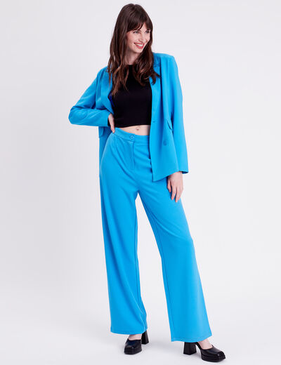 Veste blazer bleu femme